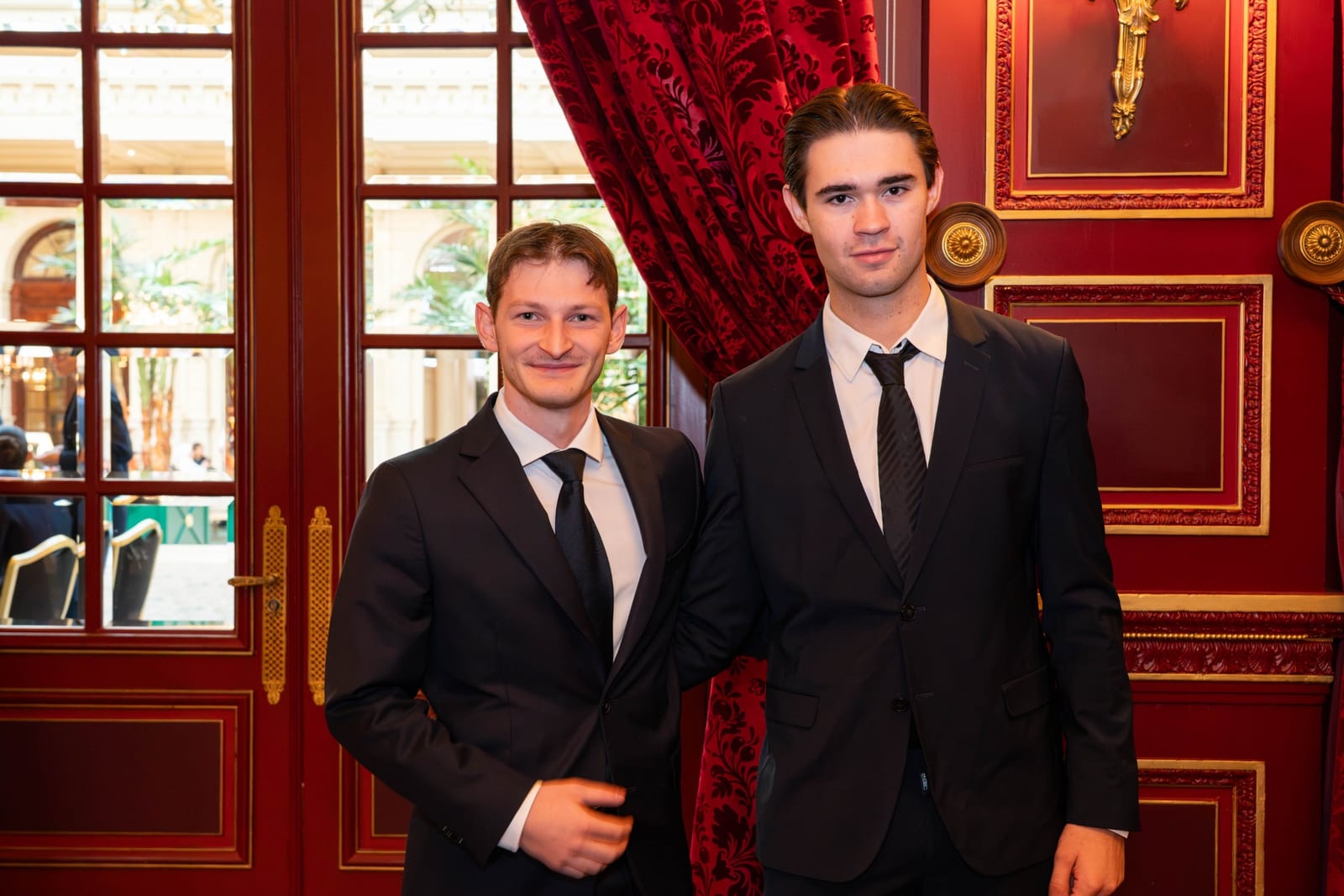 Martin Noale, fondateur de NEXUS GEO, et Quentin Royer, au Chinese Business Club à l’InterContinental Paris